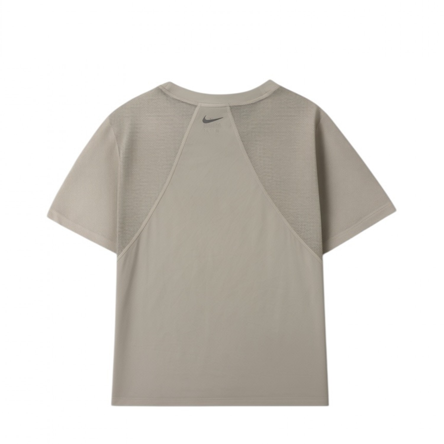Nike Dri-FIT Γυναικείο Αθλητικό T-Shirt Μπεζ–Γκρι